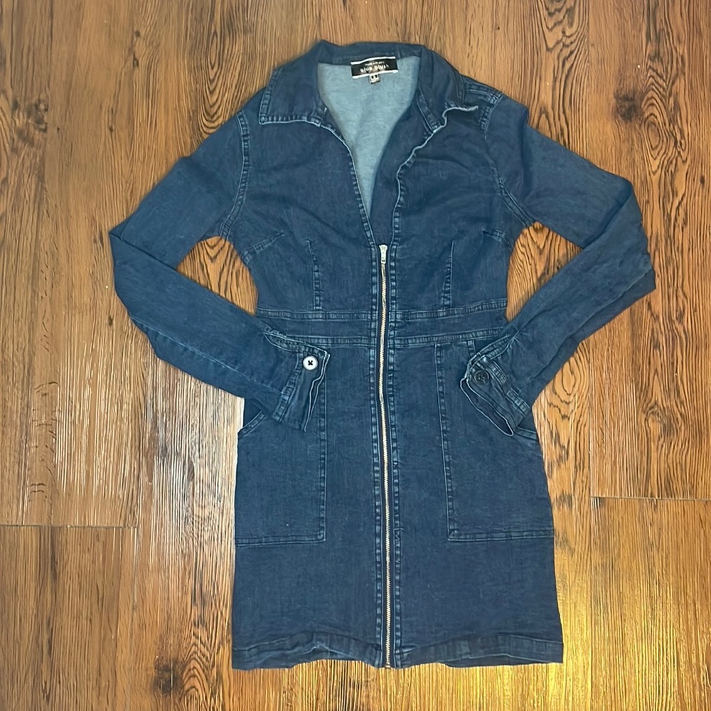 Blue denim dress, size small